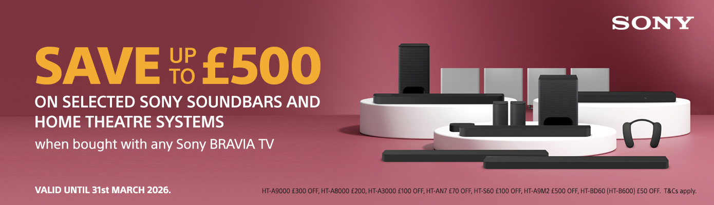 Sony Cashback on home audio oct2025